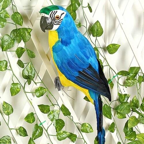 25/35cm Handmade Simulation Parrot Creative Feather Lawn Figurine Ornament Animal Bird Garden Bird Prop Decoration Home Decor