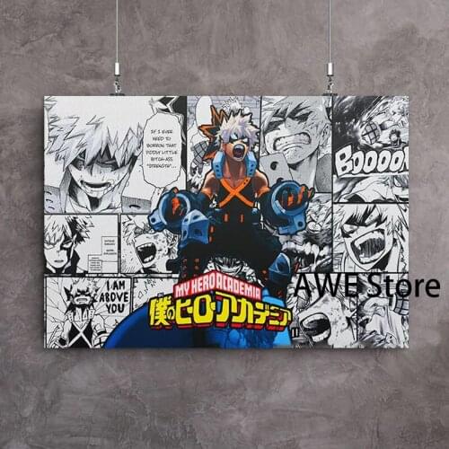 Canvas Anime My Hero Academia Bakugou Pictures Home Decoration Paintings Poster HD Prints Wall Art Modular Living Room No Frame