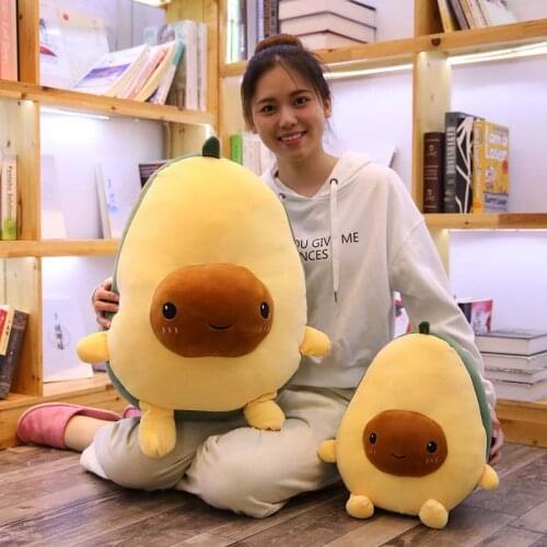 30-60CM Simulation Food Cute Avocado Stuffed Plush Toy Filled Fruit Doll Cushion Pillow Kids Child Girl Christmas Birthday Gift