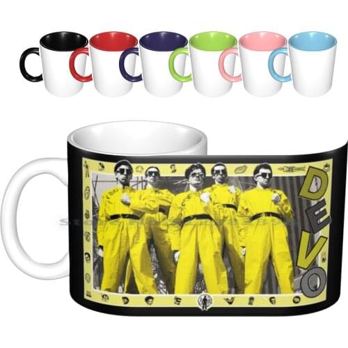 Devo Ceramic Mugs Coffee Cups Milk Tea Mug Devo Duty Now Punk New Wave 1979 1980 Akron Ohio Usa We Not Men Future Whip It Jocko