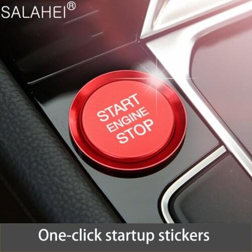 Nice Car Engine Start Key Switch Ring Styling Case For Volkswagen New 19 CC Magotan B8L Passat Auto Interior Accessories Style