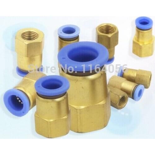 Lot5 3/8" to 12mm Pneumatic Connectors Female straight one-touch fittings BSPT