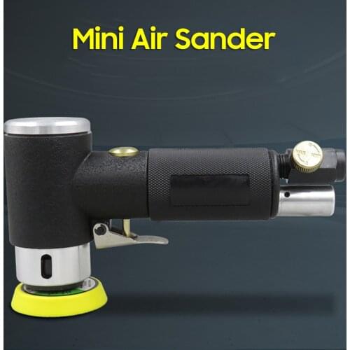 Mini Air Sander Pneumatic Sander High Speed Air-operated Handheld Polisher Waxer Polishing Machine for Auto Body Work Furniture