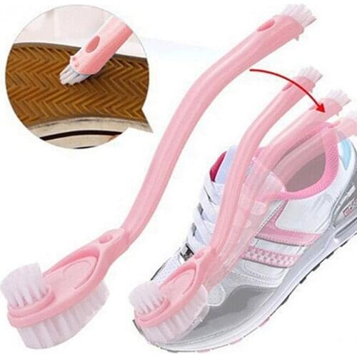 Multi-functional Long Handle Double-headed Shoes Cleaning Brushes Kitchen Cleaning Brushes House Cleaning Accessories