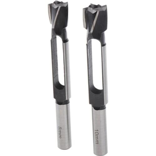 2Pieces Woodworking Round Shank Drill Bit Set Carpenter Wood Plug Hole Cutter Drill