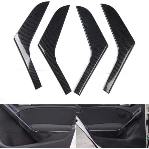 Car Interior Door Armrest Handle Strips Cover Stickers For VW Volkswagen GOLF 6 2010 2011 2012 Car Styling Moldings