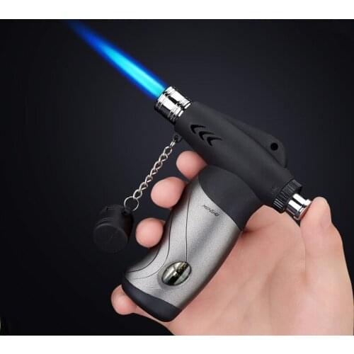 New Type Spray Gun Natural Gas Lighter Windproof Smoke Butane Torch Turbo Lighter Cigar Accessories BBQ Igniter Kitchen pipe