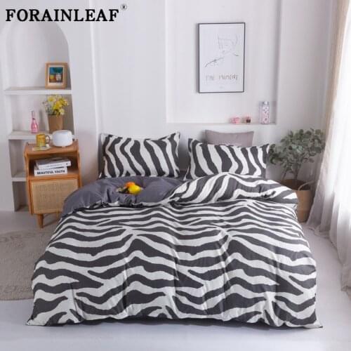 Nordic Houndstooth Zebra Print Duvet Cover Single Double Queen King 220x240 Bedding Sets Bed Sheet Nordic Bed Linen Quilt Covers