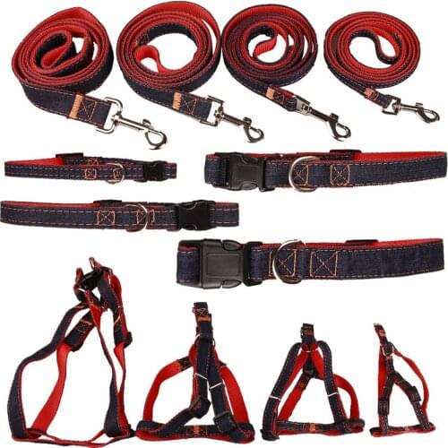 Adjustable Dog Rope Leash Harness Set Pet Dog Puppy Collar Outdoor Training Walking