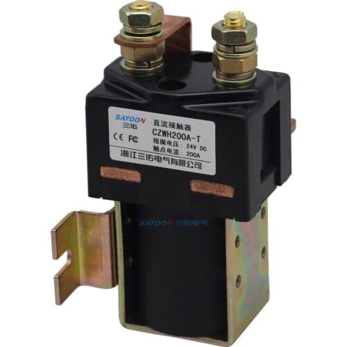 SAYOON CZWH200A-T DC 6V 12v 24V 36V 48V 60V 72V 200A contactor used for electric vehicles, engineering machinery and so on
