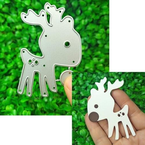 Metal cutting die for Christmas DIY scrapbook and greeting card album 3D creative animal deer 2021 new product