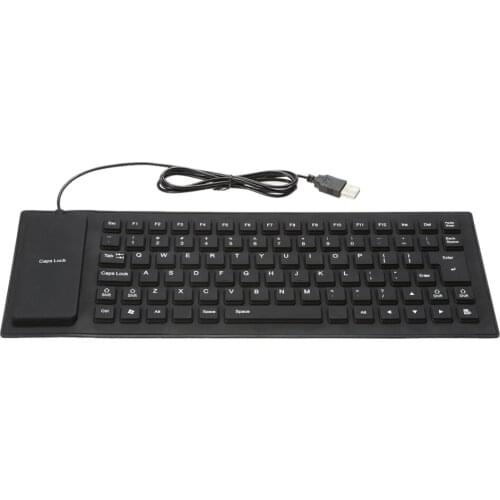 USB Flexible Foldable Silicone Keyboard For Pc Mac#9710
