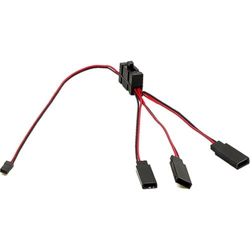 The One to Three Switch Cable Replacement Y Line with Switch for TRX-4 SCX10 RC Crawler Car