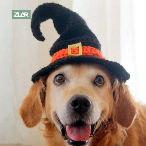 ZLAR Halloween Dog Hats Dog Hat Dogs Accessories Dogs Cosplay Witch Hats Cap For Pet Halloween Pet Decoration Caps For PetCG-WS5