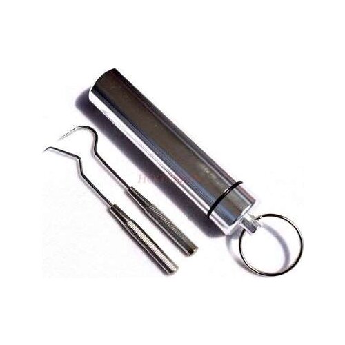 Toothpick 304 Stainless Steel Toothpick Aluminum Alloy Toothpick Box Metal Toothpick Household Portable Tick Tool Artifact Sale