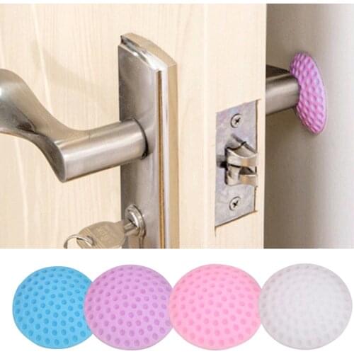 1 Pc Door Handle Wall Crash Pads Thickening Mute Modelling Rubber Protector Pad Wall Knob Mat Baby Safety Protection Stickers
