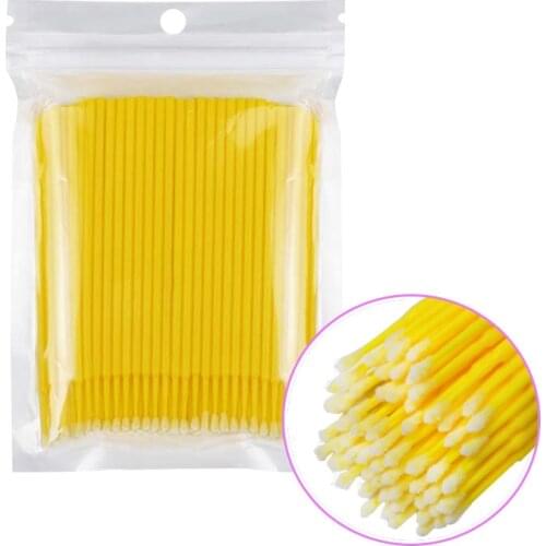 100Pcs Swab Mascara-Brush Eyelash-Extension applicators Cleaning-Rod Micro Mascara Brush Pincel Maquiagem Applicators