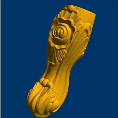 3D model STL CNC relief Sculpture Western middle desk leg Furniture leg--10