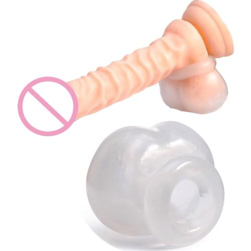 Chastity Cage Male Reusable Penis Sleeve Scrotum Ring Bondage Lock Sperm Cock Ring Sex Toys For Men Delay Ejaculation BDSM Toys