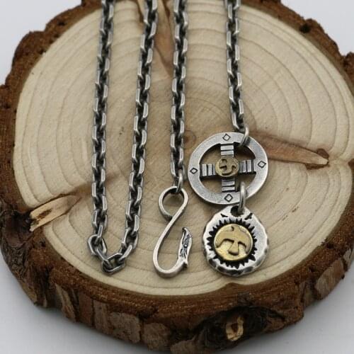 Starfield Takahashi Goro Feather Claw Pendant S925 Sterling Silver Single Necklace Men Women Retro Thai Silver Sweater Chain