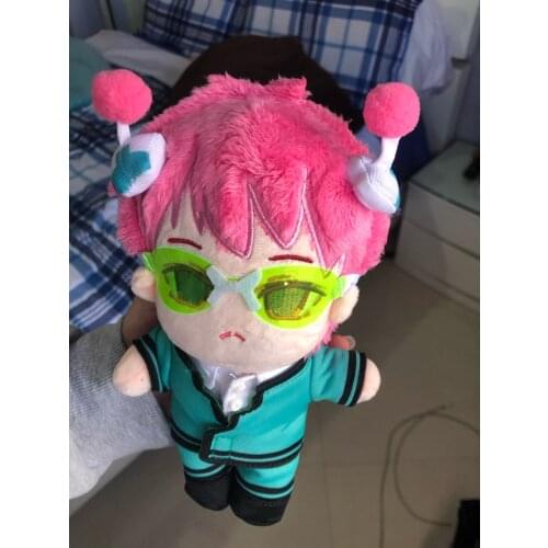 Hot Anime The Disastrous Life of Saiki K. Saiki Kusuo Cosplay Cute Plush Stuffed Change Dolls Toy 20cm Doll Plushie Clothes Gift