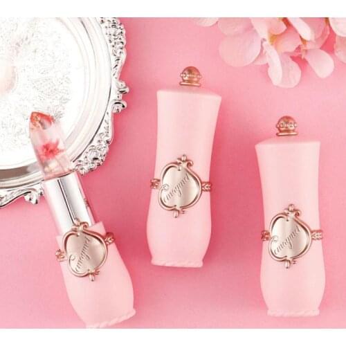 Crystal Jelly Lipstick Flower Temperature Change Color Lip Balm Nature Moisturizing ​Lip Makeup Cosmetic TSLM1