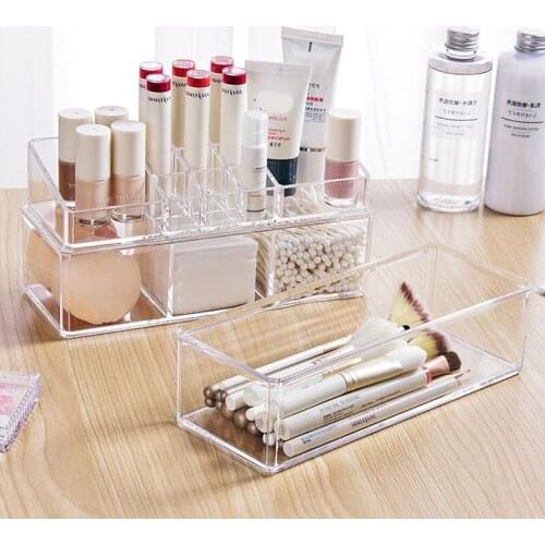 Combinable Transparent Makeup Organizer Storage Box Acrylic Make Up Organizer Cosmetic Organizer Makeup Storage Drawers Organize