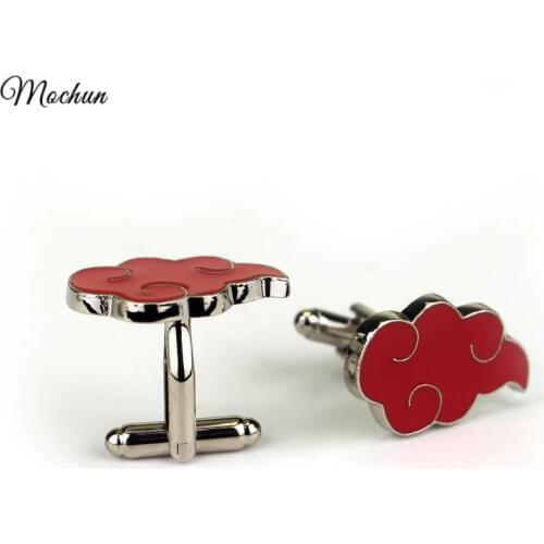 MQCHUN High Quality Japan Anime Kunai Akatsuki Member Tie Clips Cufflinks For Men Shirt Brand Cuff Links Jewelry Wedding