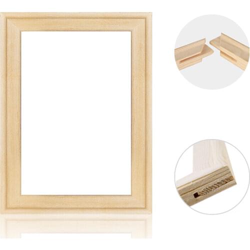 DIY Solid Wooden Picture Frame Canvas Bars Stretcher Kit Accessory Materials Supply for Oil Painting and Paint by Numbers Wall
