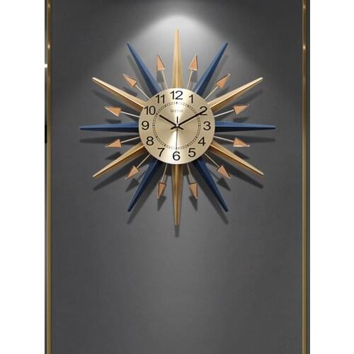 Clocks Wall Clocks Living Room Nordic Fashion Creative Wall Clock Bedroom Household Wall Watch Modern Simple Personality Atmosph