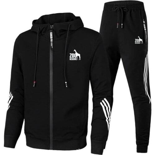 UYUK Spring and autumn new leisure sports fashion zipper mens running suit men clothing set tracksuit men mens joggers set