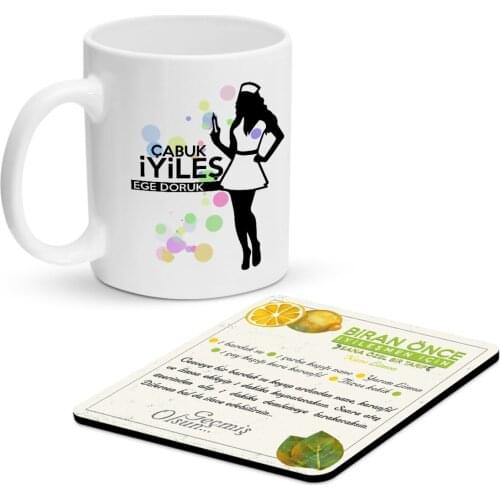 Personalized Quick İyileş Mug and Cup Coaster Gift Set-2