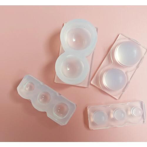Water Injection Hollow Semi-circular section Full Transparent DIY Decorative Craft Jewelry Making resin molds for jewelry