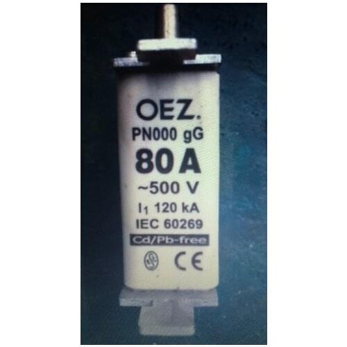 Fuses: OEZ PN000 80A 500V 120KA gG / PN000 100A 500V / PN000 125A 400V gG
