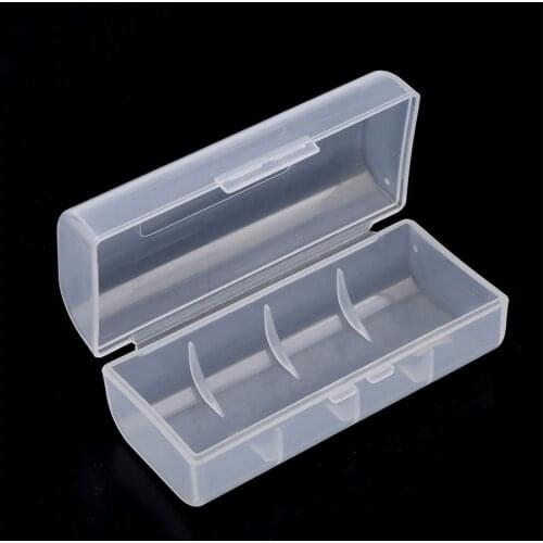 26650 Battery Box Transparent Clear Plastic Case Holder Battery Box for 1 X 26650 Rechargeable Battery Storage Case