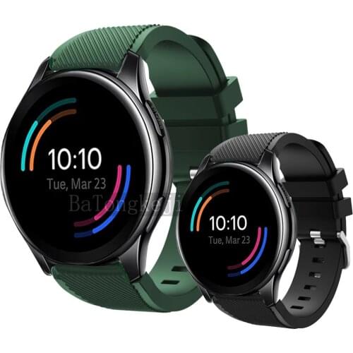 Sport Silicone Band for Oneplus Watch Strap Watchband 22mm Replacement Bracelet Wristband for One Plus Watch correa