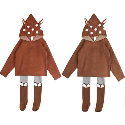 Winter Boys Sweater 3D Rabbit Bunny Pullover New Kids Girls Knitted Cartoon Sweater Bunny Jumpers Baby Girls Winter Clothes