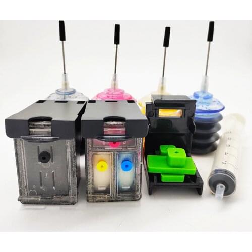 Vilaxh for hp21 refill Ink Cartridge Replacement For HP 21 22 XL 21XL 22XL Deskjet 3915 F380 F2180 F2280 F4100 F4180 F2100 F2200