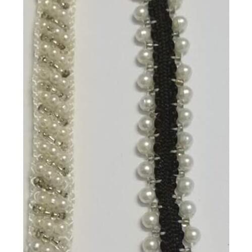 Beaded Lace Embroidered Beads Lace Trim Ribbon Handmade DIY Sewing Supplies Craft For Costume Decoration