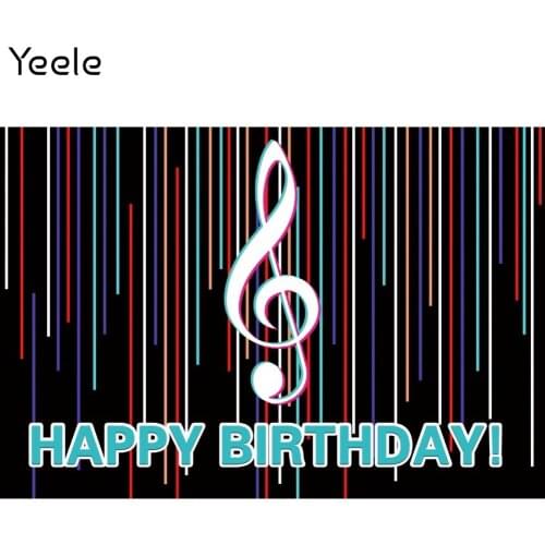 Yeele Birthday Backdrops Music Note Glitter Spotlight Party Portrait Photocall Background Photography Photo Studio Photographic