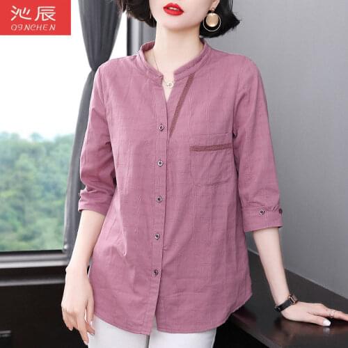 Женские льняные рубашки Yunyiwa China At AliExpress