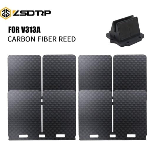 ZSDTRP For Kawasaki KX125 1982-1992 KMX125 KX500 Race Motorcycle Motocross Reed Valve Carbon Fiber Reeds Valve 10pcs/20pcs