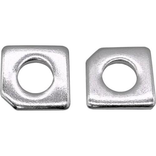 2pcs M8 M10 M12 M16 M20 M24 square hypotenuse washers gap adjustment washer for channel steel gaskets stainless steel gasket