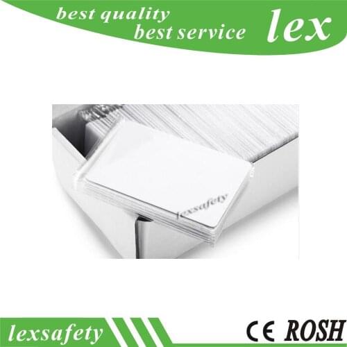 200pcs FM1208-10 Blank White RFID CPU Card FM1208 Chip Contactless ISO / IEC 14443A 13.56mhz 8k (7k Cpu+1k M1) Smart Cards