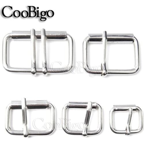 5pcs Metal Heavy Duty Hand Bag Shoe Strap Belt Web Adjust Roller Pin Buckle Snap Rectangle Ring Leather DIY Craft Repair Parts
