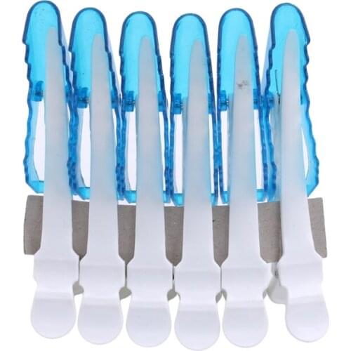 6pcs Flat Top Narrow single-claw Metal Crocodile Clip Bulk Craft DIY Hair Clip Durable Hair Accessories Hair Clip For Hair Salon