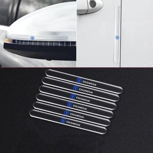 6PC Car Door Edge RearView Mirror Cover Protector Strip For Changan CS75 CS35 CS15 CS95 RAETON CX70 CS55 EADO CX20 CS15EV Alsvin