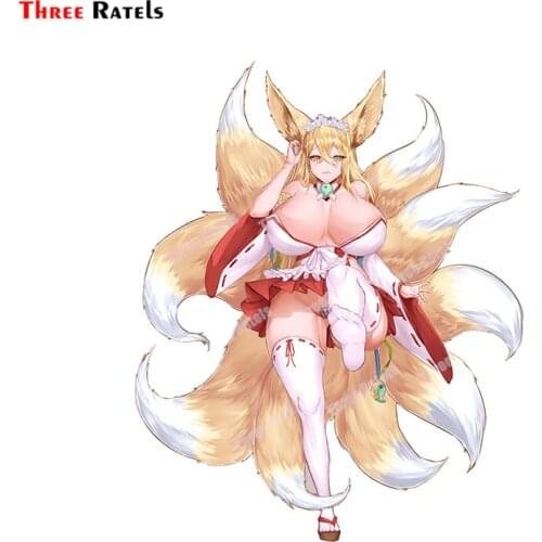 Three Ratels B138 Car Stickers and Decals for Girls Auto Decoration Anime Car Accessories Vinl Material