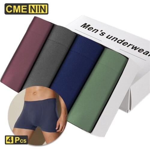 CMENIN 4pcs/lot Male Underwear Boxer Breathable Boxer Men Underwear Nylon Sexy Men Underwear Boxer Modal Men Boxershorts Panties