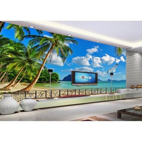 Custom photo wallpaper, Hawaii beach murals for the living room bedroom TV background wall waterproof papel de parede